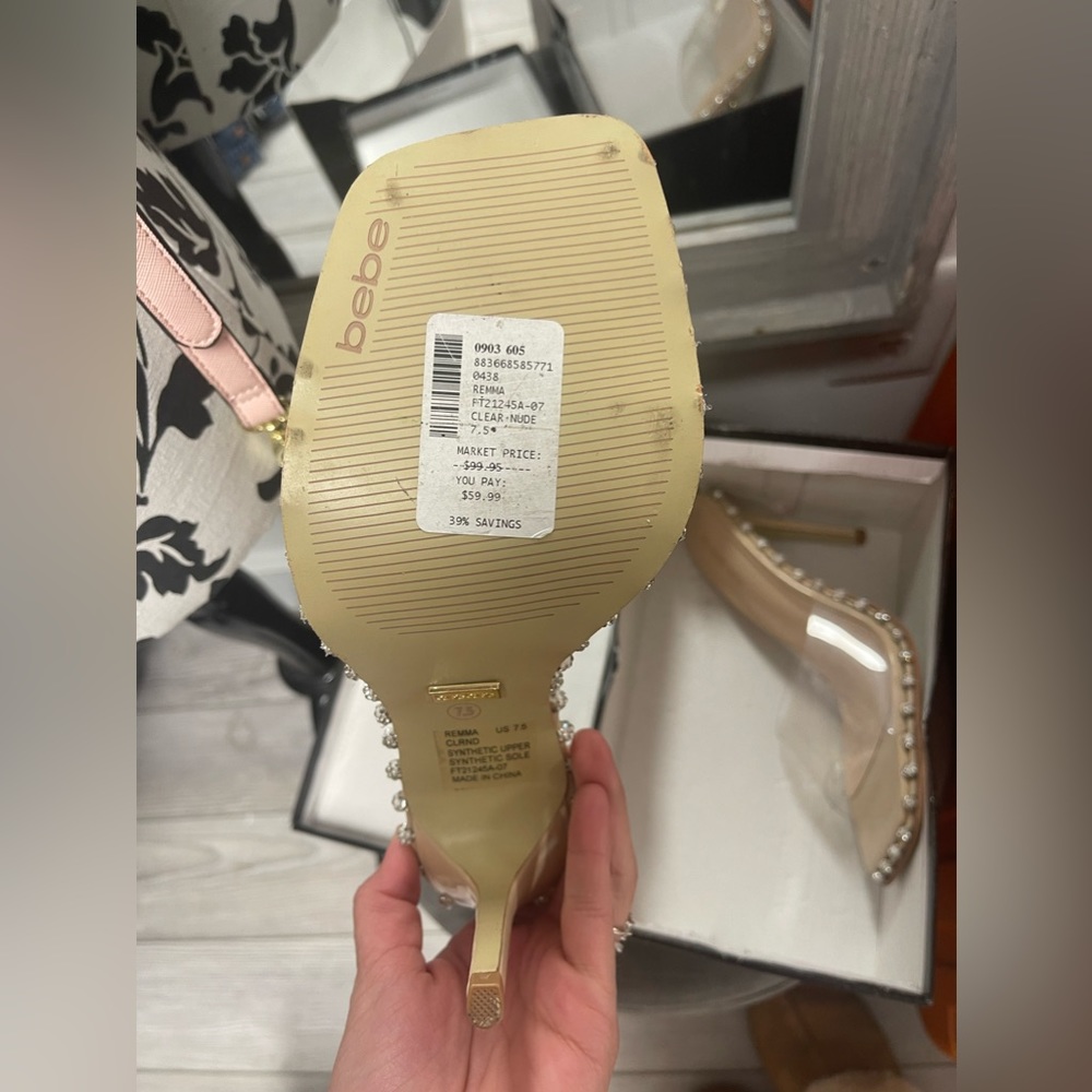 bebe mule heels